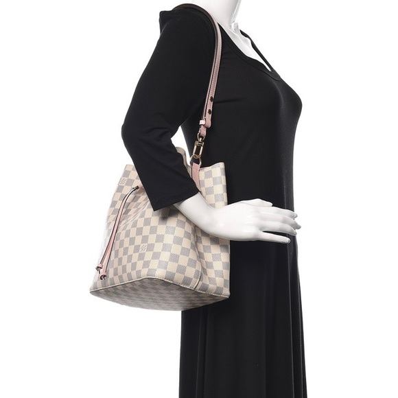 Sold / Louis Vuitton NeoNoe MM Azure / Rose - Picture 5 of 12